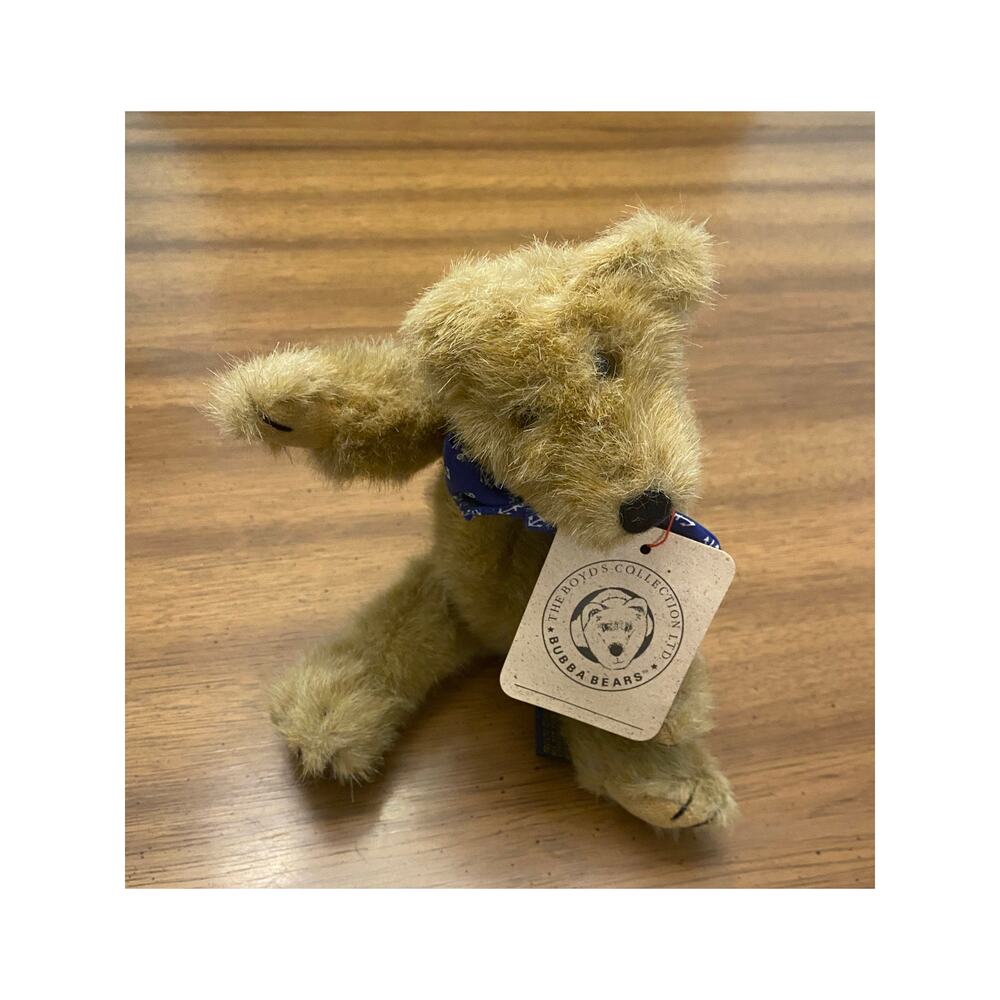 Boyds Bears Bubba Bear Jointed Plush 8” w/ Tag‎ Nautical Bandana 1991